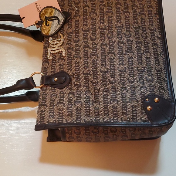 Juicy couture large brown handbag.14inw 10inh. - Picture 2 of 8